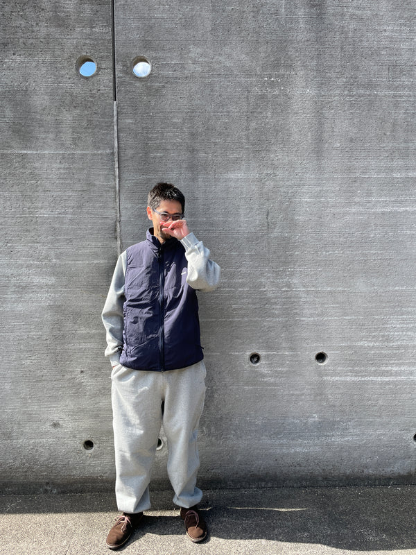 【FARAH|ファーラー】NYLON ZIP UP VEST/ナイロンジップアップベスト(NAVY)