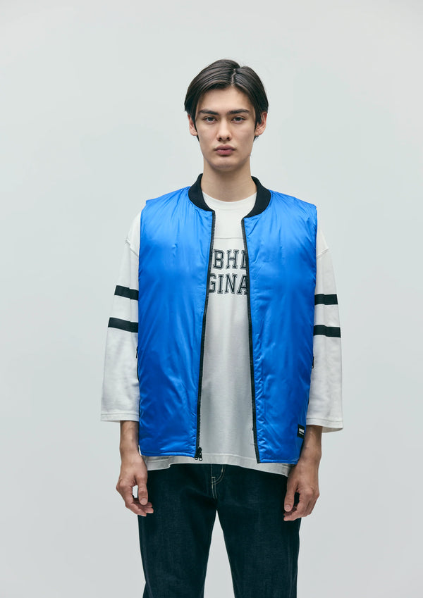 【NEIGHBORHOOD|ネイバーフッド】REVERSIBLE PADDED VEST/リバーシブルパテッドベスト(BLACK)