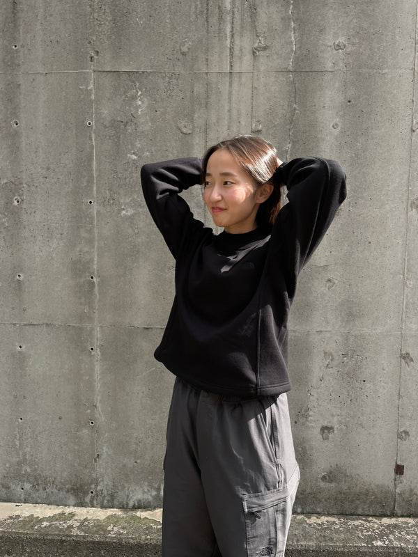 WOMEN'S BETTER TERRY CROPPED CREW/ウィメンスベターテリークロップドクルー(K ブラック)