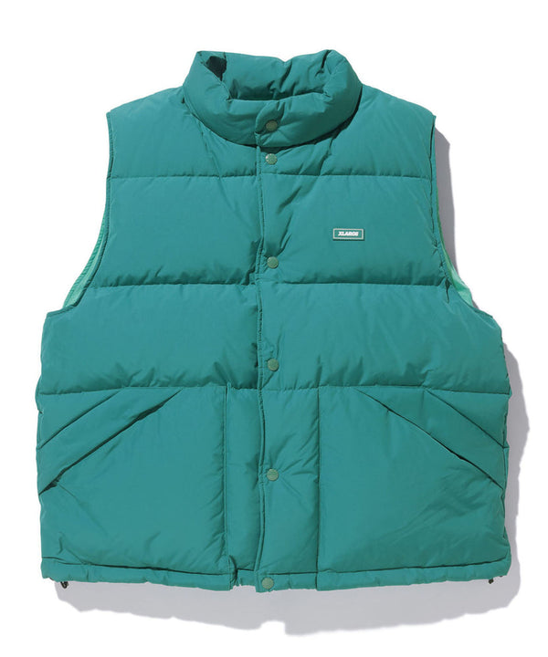 【X-LARGE|エクストララージ】DOWN VEST/ダウンベスト(GREEN)