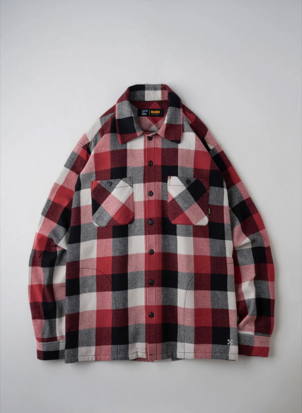 BUFFALO CHECK FLANNEL SHIRTS / バッファロー チェック フランネル シャツ(RED)