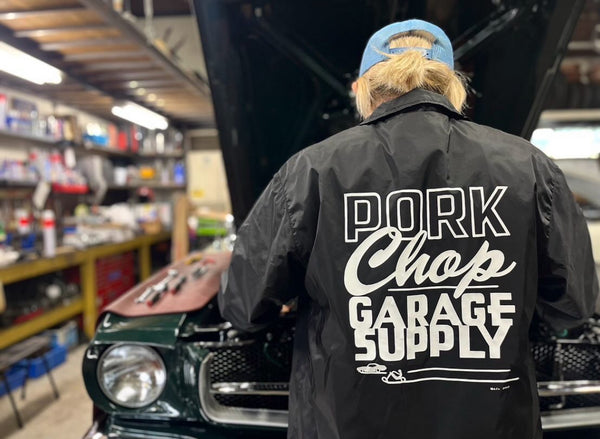 【PORKCHOP GARAGE SUPPLY|ポークチョップ ガレージ サプライ】MASA SCULP COACH JKT B /マサ スカルプ コーチジャケット B (BLACK)