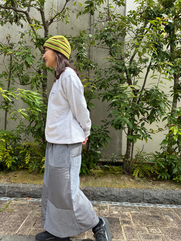 【GRAMICCI|グラミチ】THERMAL FLEECE PATCH SKIRT/サーマルフリースパッチスカート(HEATHER GREY , NAVY)