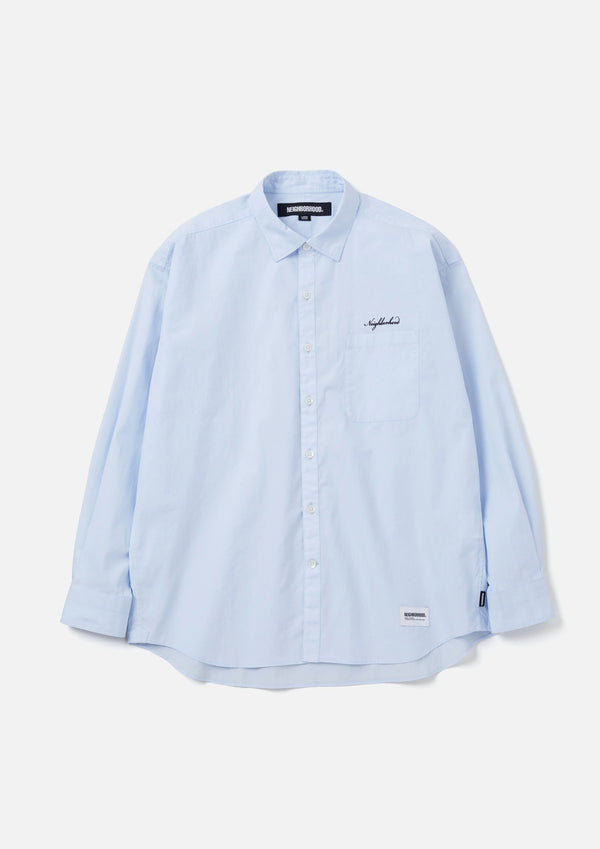 TRAD SHIRT LS/トラッド シャツ LS (SAX)