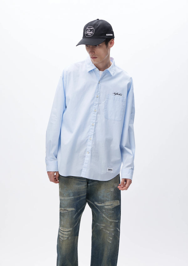 TRAD SHIRT LS/トラッド シャツ LS (SAX)