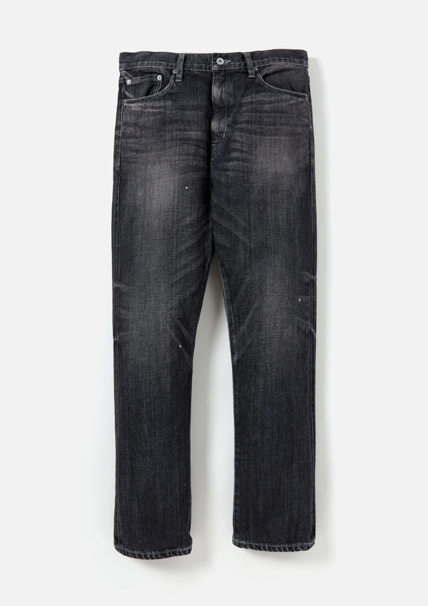 WASHED DENIM DP MID PANTS /ウォッシュド デニム DP ミッド パンツ(BLACK)