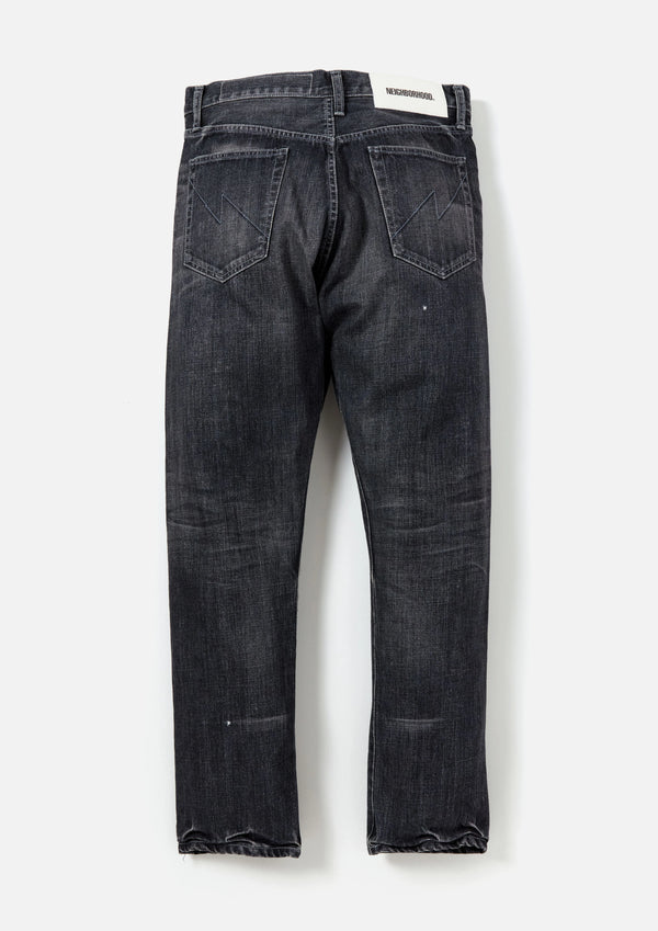 WASHED DENIM DP MID PANTS /ウォッシュド デニム DP ミッド パンツ(BLACK)