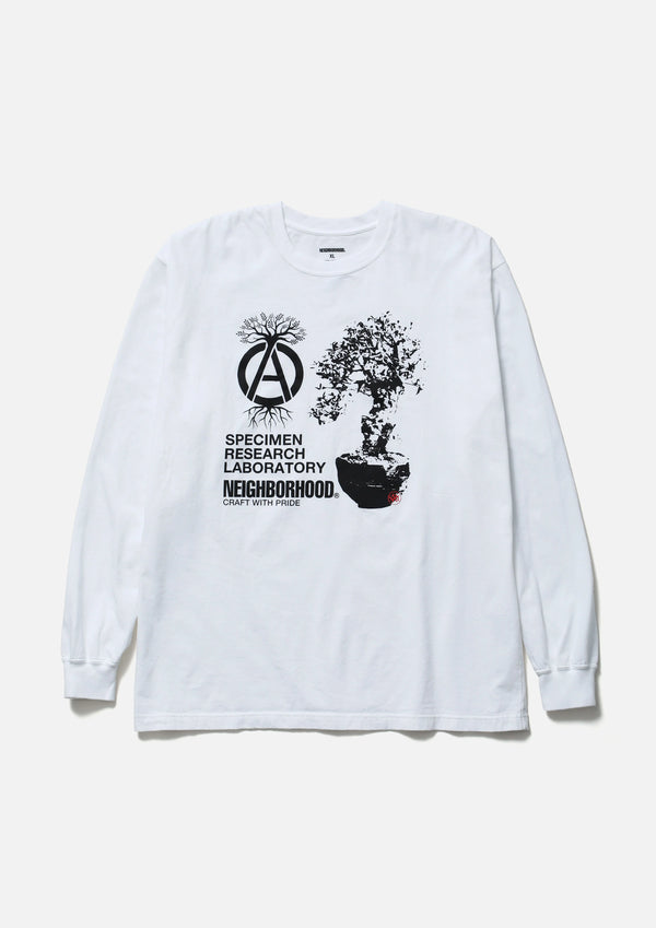 【NEIGHBORHOOD|ネイバーフッド】SRL . TEE LS-1(WHITE,BLACK)