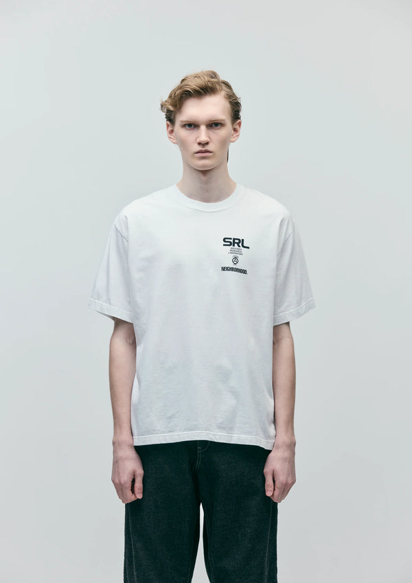 【NEIGHBORHOOD|ネイバーフッド】 SRL . TEE SS-1 (WHITE,BLACK)