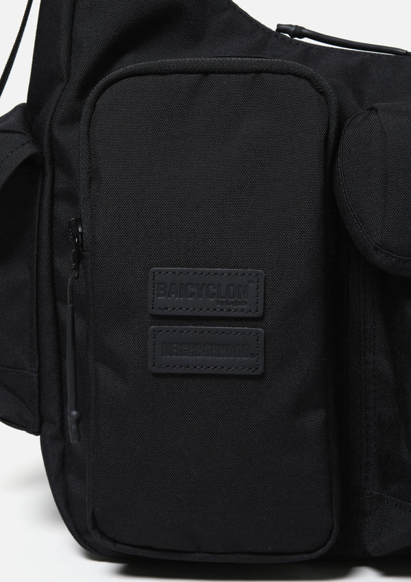 【NEIGHBORHOOD|ネイバーフッド】 NH X BAICYCLON . MULTI POCKETS SHOULDER BAG/NH Xバイシクロン.マルチポケットショルダーバッグ (BLACK)