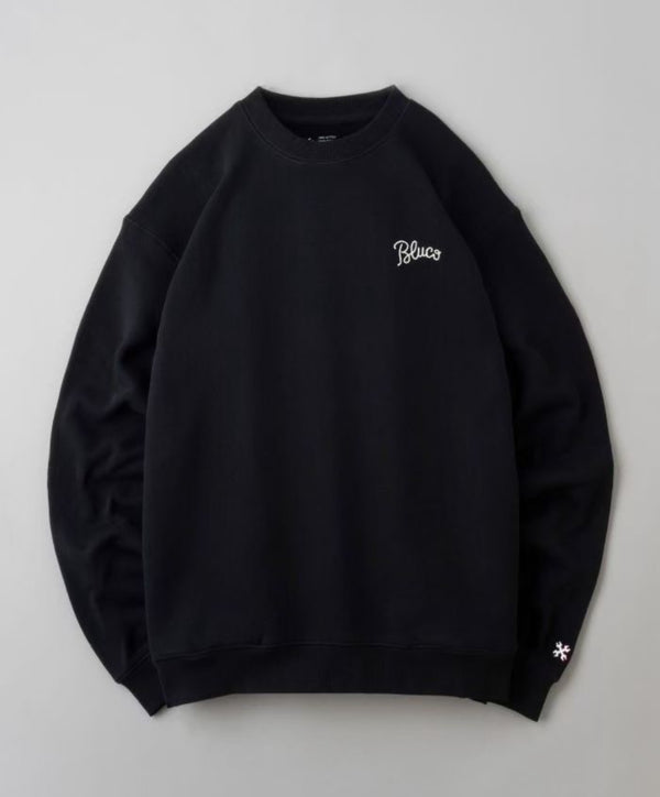 HEAVY PILE SWEATSHIRTS -EMB-|ヘヴィーパイル スウェット シャツ-EMB-(BLACK)