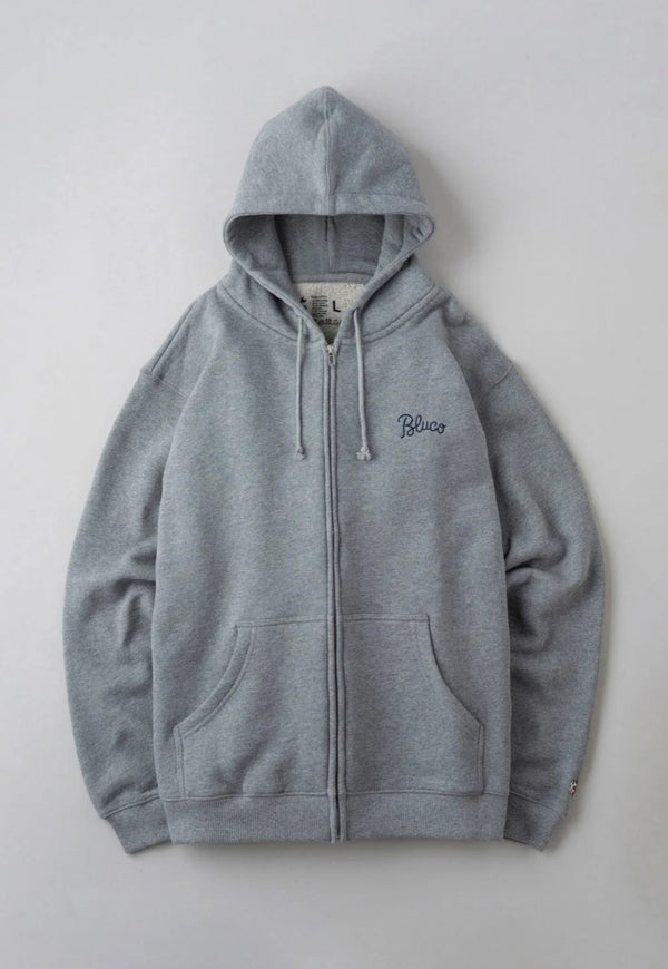 HEAVY PILE SWEAT ZIP HOODIE -EMB- |ヘヴィーパイル スウェット ジップ フーディー(GRAY)