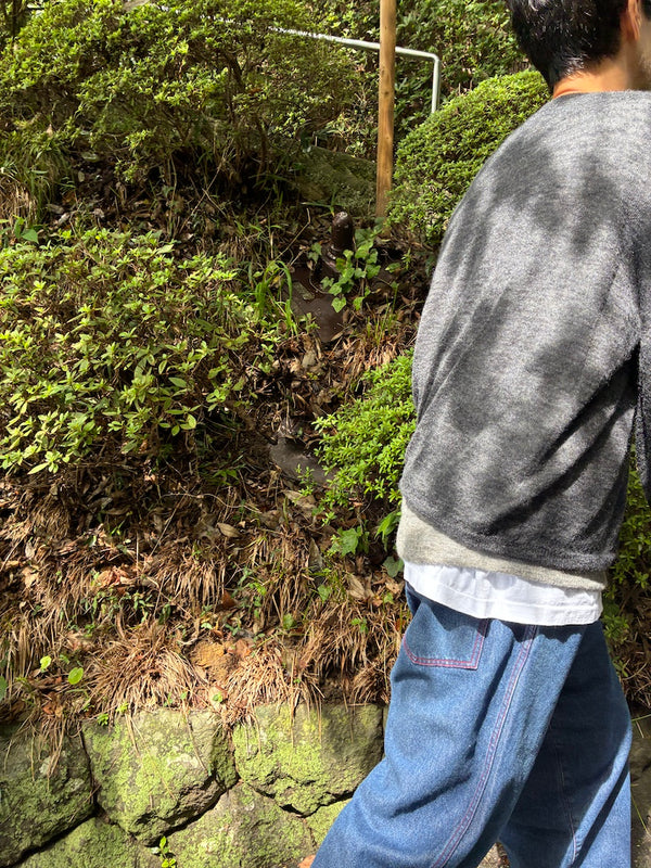 【CREPUSCULE|クレプスキュール】W/G MOHAIR REVERSIBLE P/O(BLACK/GRAY , GRAY/L.GRAY)