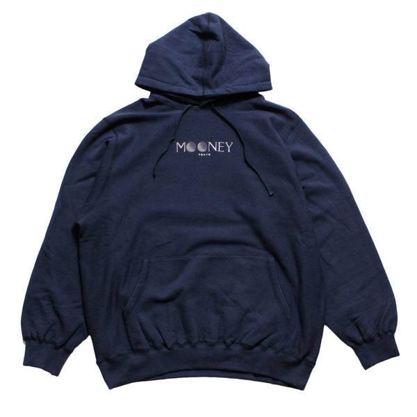 【HELLRAZOR|ヘルレーザー】MOONEY LOGO PULLOVER HOODIE/ムーニーロゴプルオーバーフーディー(NAVY)