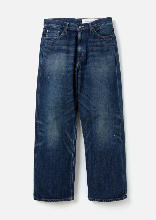 WASHED DENIM DP WIDE PANTS/ウォッシュド デニム DP ワイド パンツ(INDIGO)