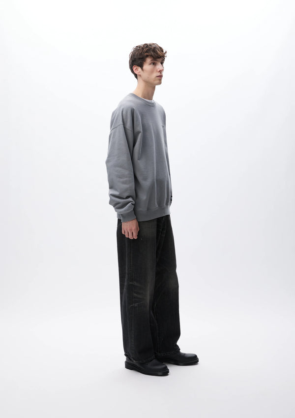 WASHED DENIM DP WIDE PANTS/ウォッシュド デニム DP ワイド パンツ(BLACK)