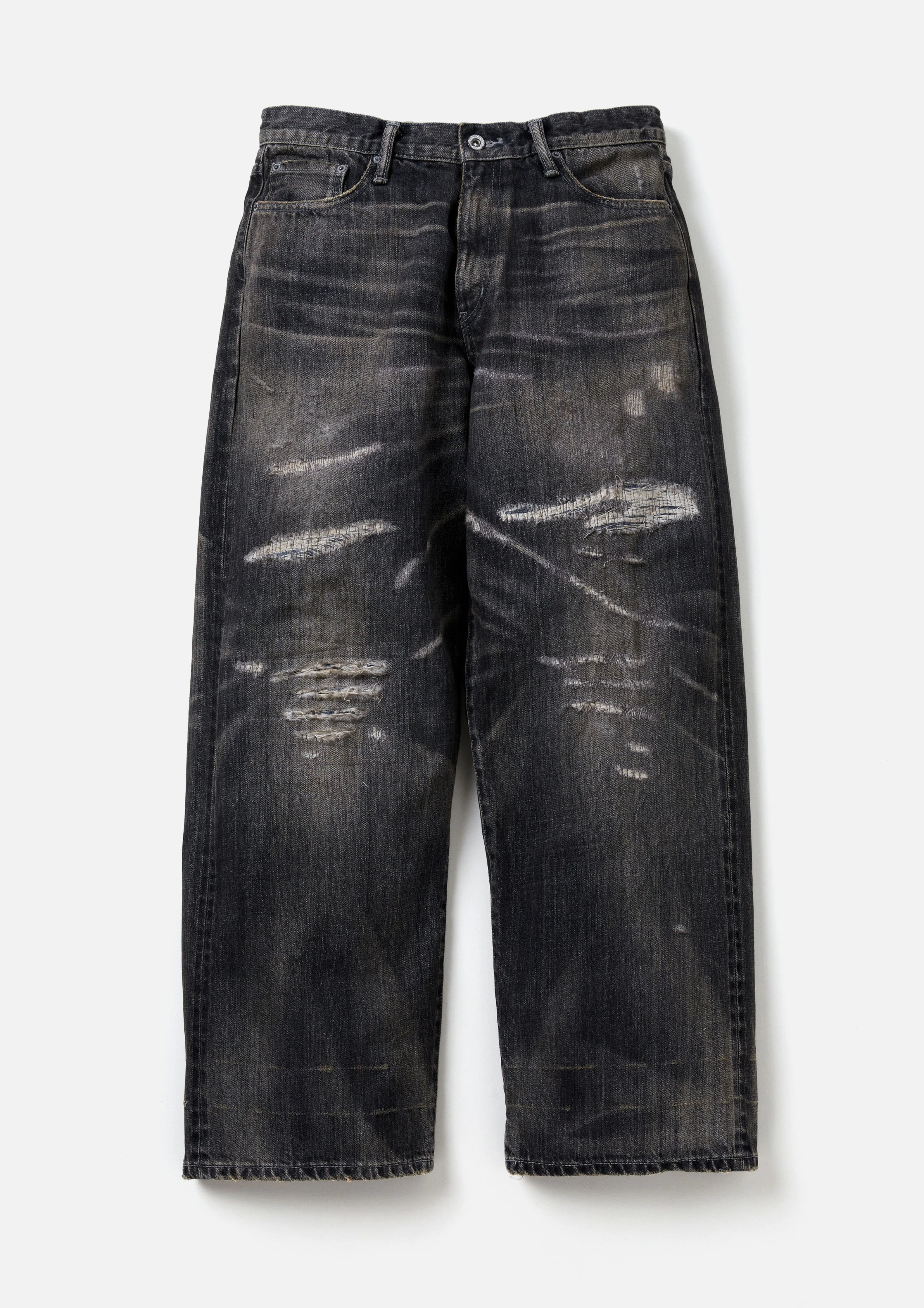 SAVAGE DENIM DP WIDE PANTS|サベージ デニム DP ワイド パンツ(BLACK)公式通販 正規取扱店 ワーカホリック  ネイバーフッド 山陰 島根 松江 – STREAM