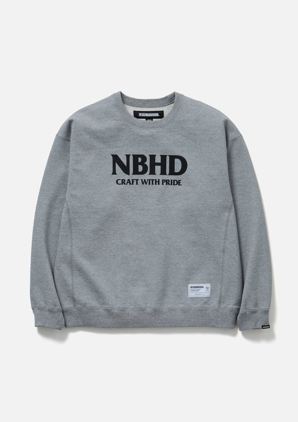 【NEIGHBORHOOD|ネイバーフッド】CLASSIC SWEAT SHIRT LS/クラッシックスウェットシャツ LS(BLACK,GRAY)