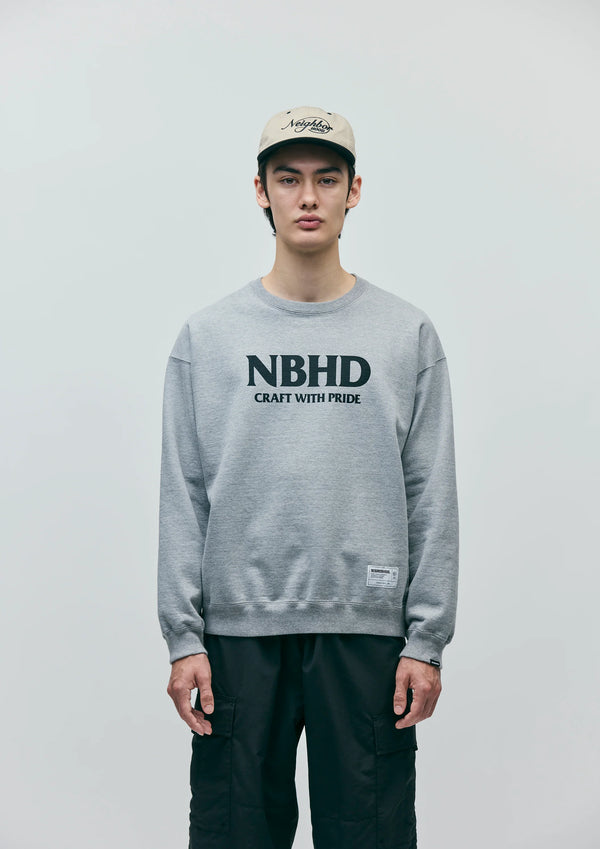 【NEIGHBORHOOD|ネイバーフッド】CLASSIC SWEAT SHIRT LS/クラッシックスウェットシャツ LS(BLACK,GRAY)