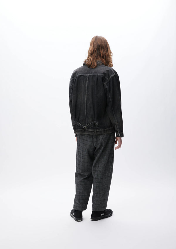 WASHED DENIM TYPE-1 JACKET|ウォッシュドデニム TYPE-1 ジャケット(BLACK)