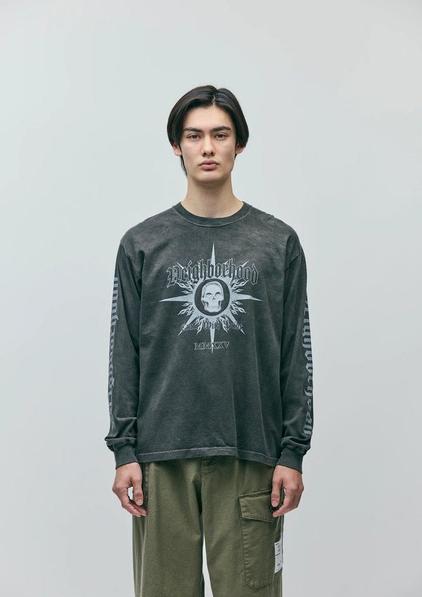 【NEIGHBORHOOD|ネイバーフッド】NH . TEE LS-15(BLACK)