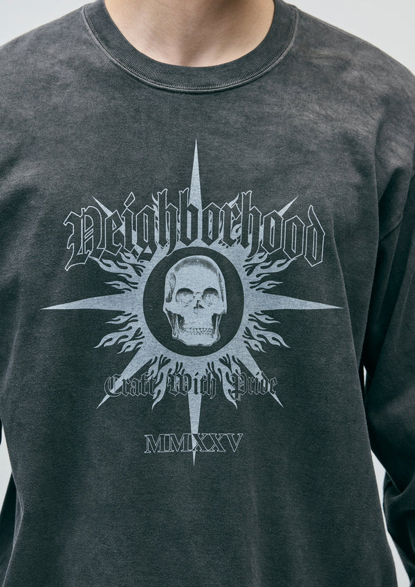【NEIGHBORHOOD|ネイバーフッド】NH . TEE LS-15(BLACK)