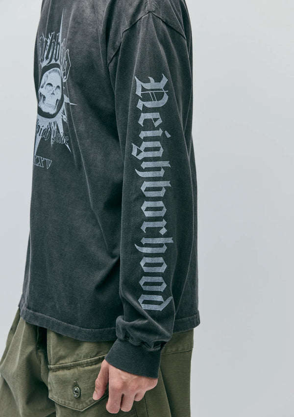 【NEIGHBORHOOD|ネイバーフッド】NH . TEE LS-15(BLACK)