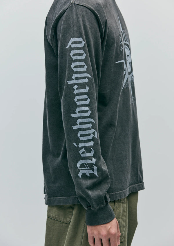 【NEIGHBORHOOD|ネイバーフッド】NH . TEE LS-15(BLACK)
