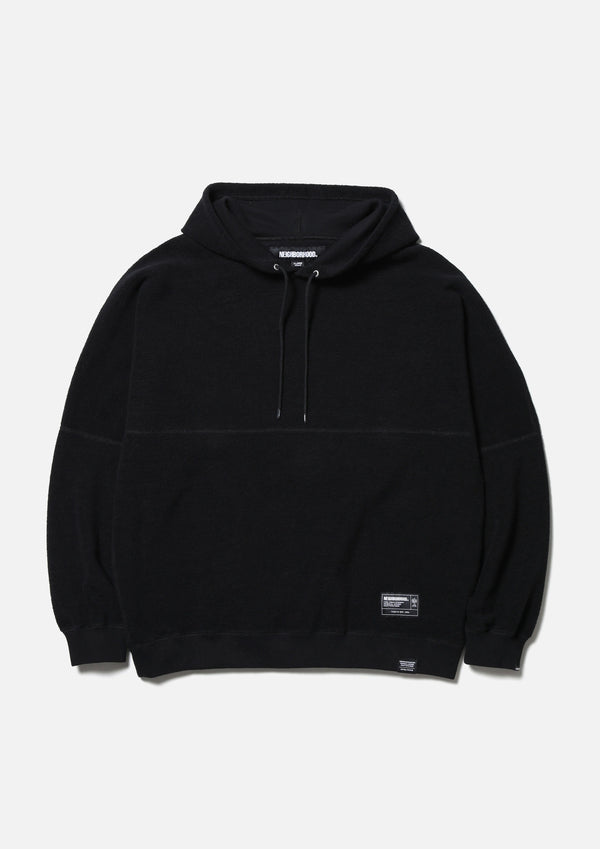 【NEIGHBORHOOD|ネイバーフッド】REVERSIBLE SWEAT HOODIE LS/リバーシブル スエットフーディー LS(CHACOAL,BLACK)