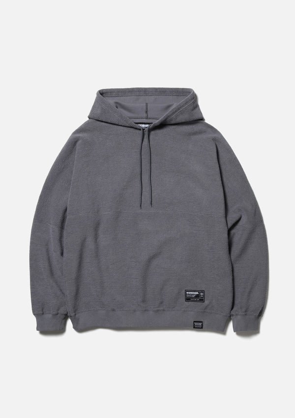 【NEIGHBORHOOD|ネイバーフッド】REVERSIBLE SWEAT HOODIE LS/リバーシブル スエットフーディー LS(CHACOAL,BLACK)