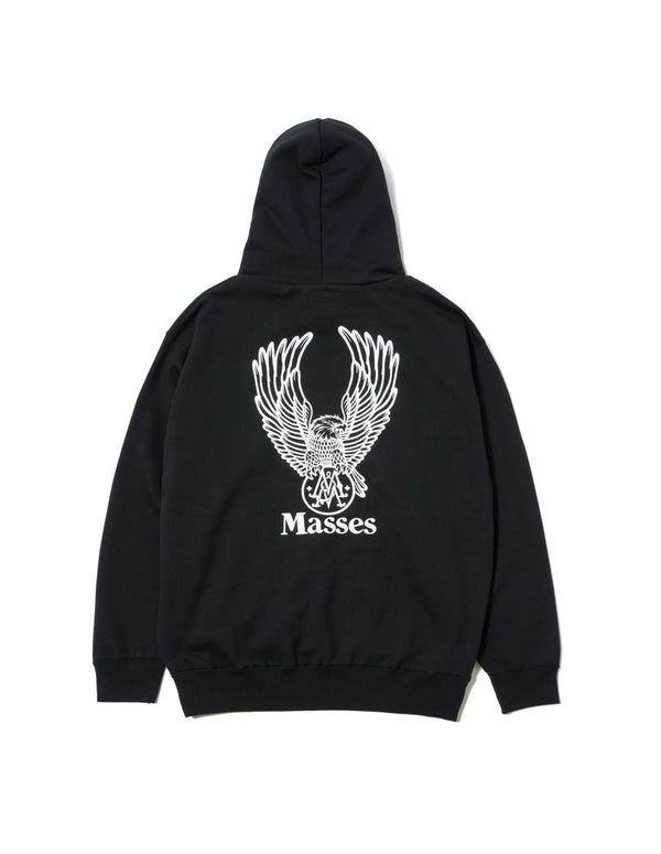 SWEAT HOODED EAGLE M/スウェット フーデッド イーグル M(BLACK)