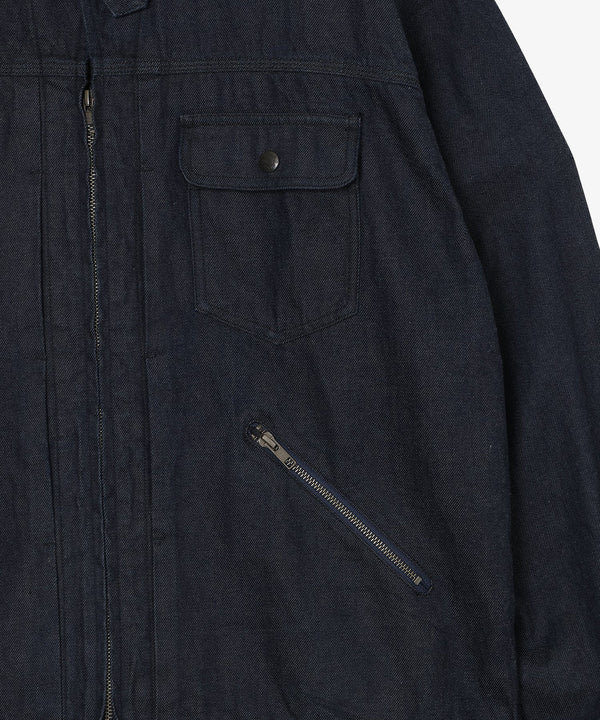 【MODMNT|モドメント】ZIP TRUCKER JKT/ジップトラッカージャケット(NAVY)
