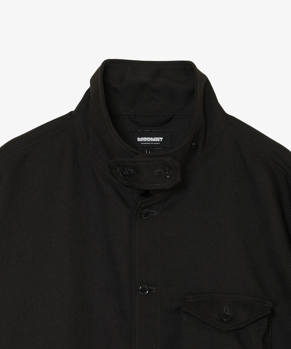 【MODMNT|モドメント】T／TWEED UTILITY CPO SHIRT/T／ツイードユーティリティーCOPシャツ(GRAY,BLACK)