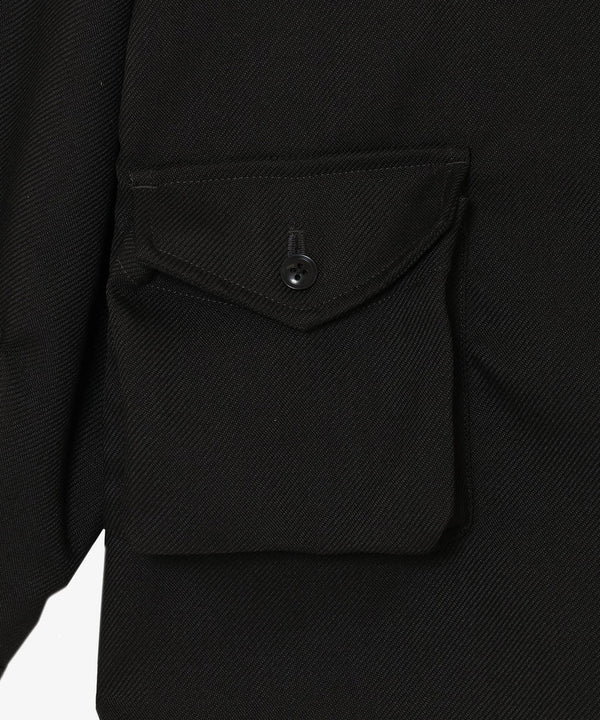 【MODMNT|モドメント】T／TWEED UTILITY CPO SHIRT/T／ツイードユーティリティーCOPシャツ(GRAY,BLACK)
