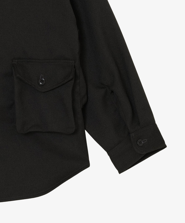 【MODMNT|モドメント】T／TWEED UTILITY CPO SHIRT/T／ツイードユーティリティーCOPシャツ(GRAY,BLACK)