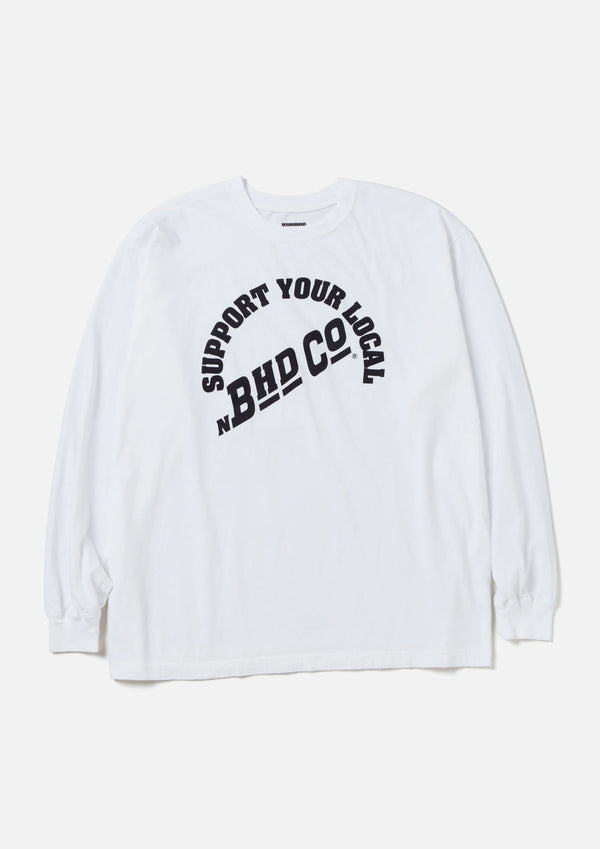 【NEIGHBORHOOD|ネイバーフッド】NH . TEE LS-6(WHITE)