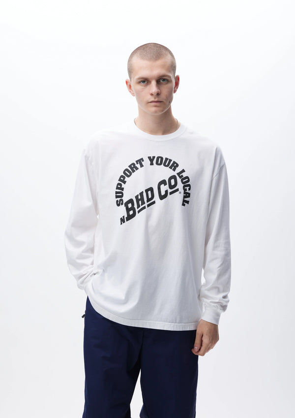 【NEIGHBORHOOD|ネイバーフッド】NH . TEE LS-6(WHITE)