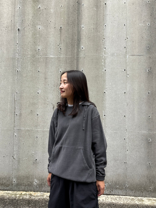 【SNOWPEAK|スノーピーク】GARMENT DYED HOODIE/ガーメントダイフーディー(DARK GREEN , CHARCOAL)