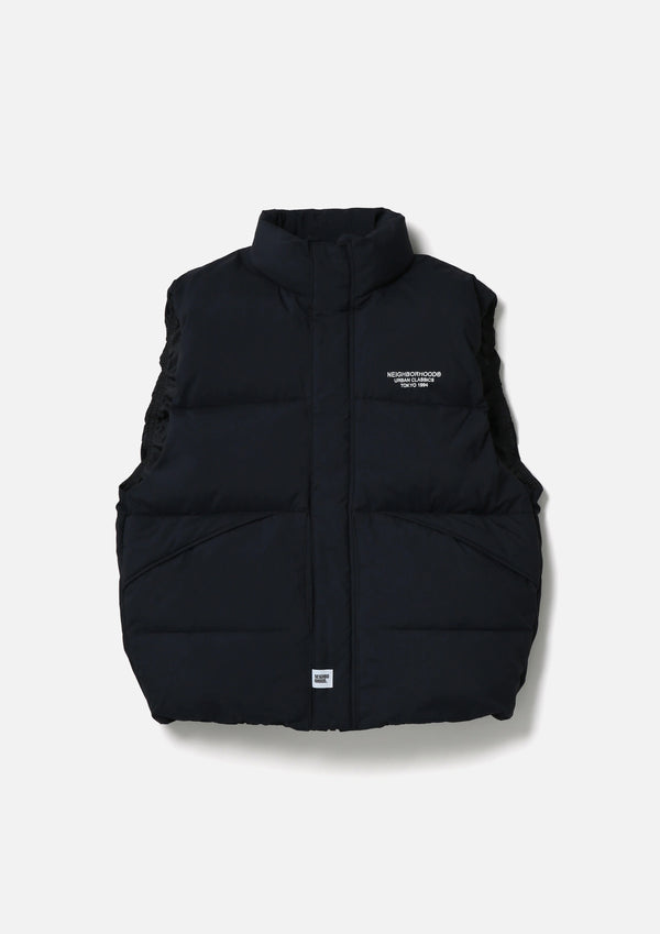 【NEIGHBORHOOD|ネイバーフッド】CLASSIC DOWN VEST /クラッシックダウンベスト(BLACK,GRAY,NAVY)