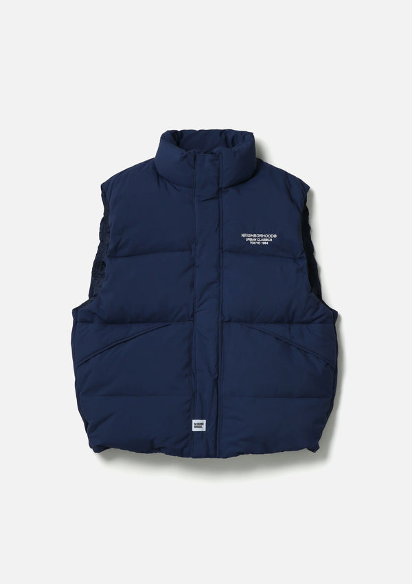 【NEIGHBORHOOD|ネイバーフッド】CLASSIC DOWN VEST /クラッシックダウンベスト(BLACK,GRAY,NAVY)