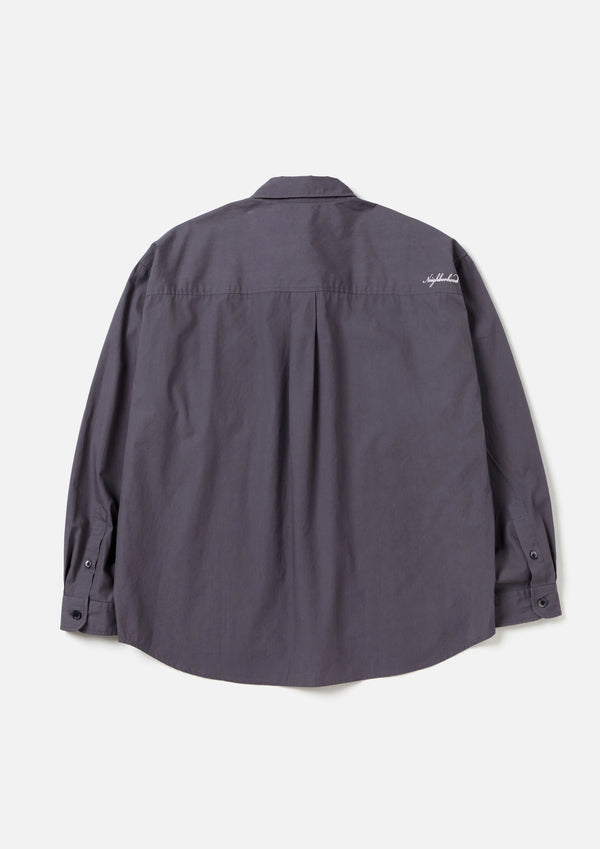 PLAIN SHIRT LS |プレーン シャツ LS(GRAY)