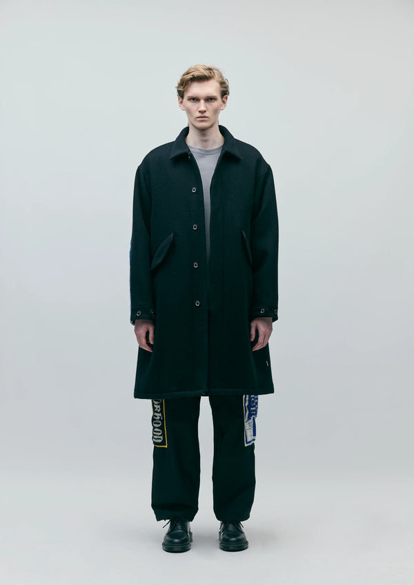 【NEIGHBORHOOD|ネイバーフッド】WOOL COAT MOD/ウールコートモッド(BLACK)