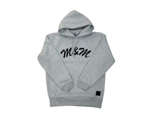 【M&M|エムアンドエム】LOGO HOODY/ロゴフーディー(ASH GRAY,BLACK)