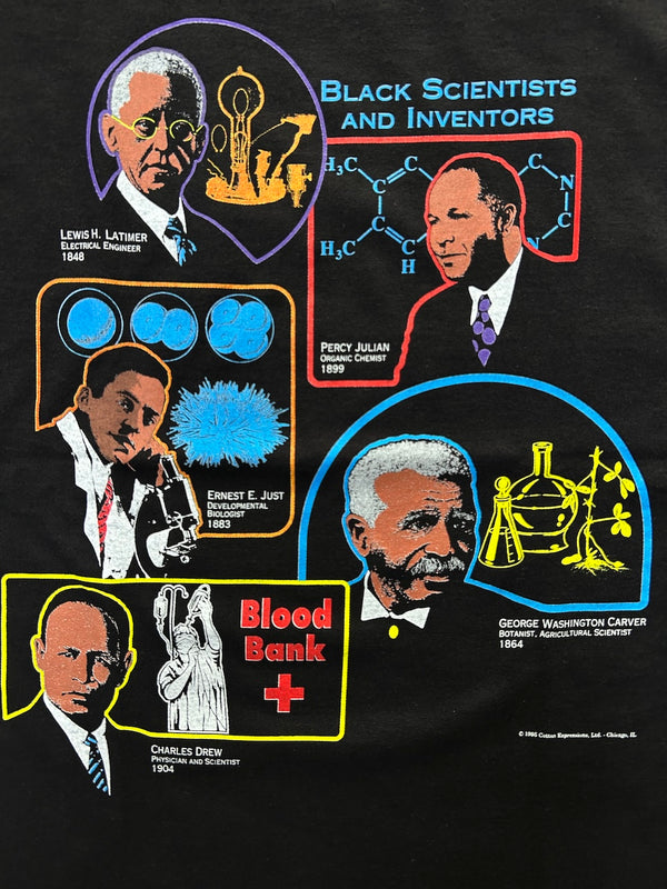 【ATLAS SCREEN PRINTING|アトラススクリーンプリンティング】VARIOUS PRINTS BLACK SCIENTIST TEE/ヴェアリアスプリントブラックサイエンティストティー(BLACK)
