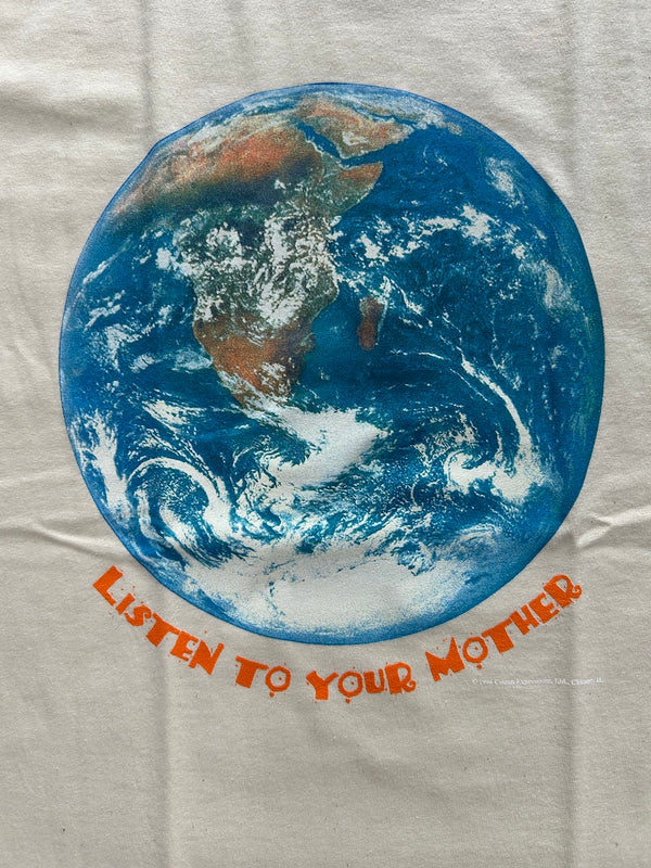 【ATLAS SCREEN PRINTING|アトラススクリーンプリンティング】VARIOUS PRINTS LISTEN TO YOUR MOTHER TEE/ヴェアリアスプリントリッスントゥーユアマザーティー(NATURAL)