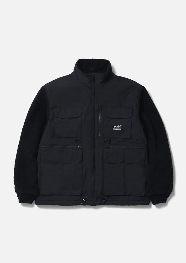 【NEIGHBORHOOD|ネイバーフッド】NH X EDDIE BAUER . FLEECE FISHING JACKET/NH Xエディーバウアー.フリースフィッシングジャケット(BLACK)