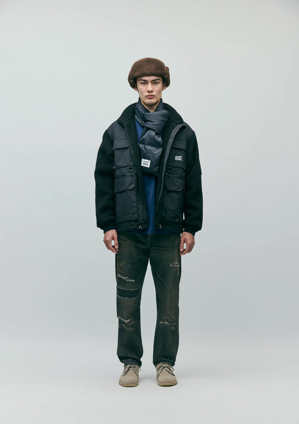 【NEIGHBORHOOD|ネイバーフッド】NH X EDDIE BAUER . FLEECE FISHING JACKET/NH Xエディーバウアー.フリースフィッシングジャケット(BLACK)