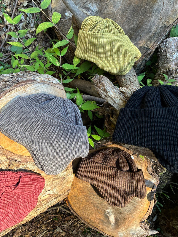 NOROLL|ノーロール SIMPLE BEANIE(GREY,BLACK,YELLOW,RED,BRWON)