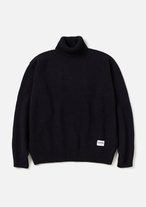 TURTLENECK SWEATER/タートルネック セーター(BLACK)