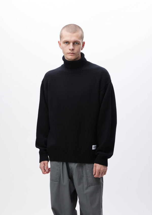 TURTLENECK SWEATER/タートルネック セーター(BLACK)